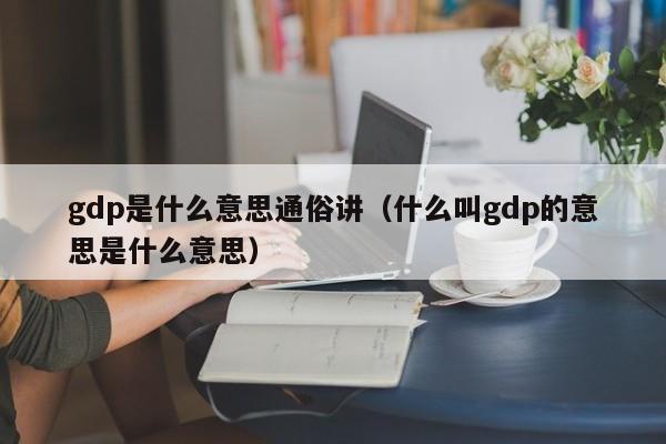 gdp是什么意思通俗讲（什么叫gdp的意思是什么意思）