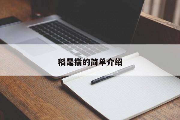 稻是指的简单介绍