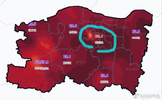 河南郑州成为今年北方首个30℃+省会城市