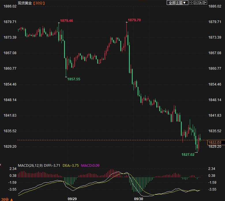 分析师警告：美元持续强势下，黄金短期内可能会跌破1,800