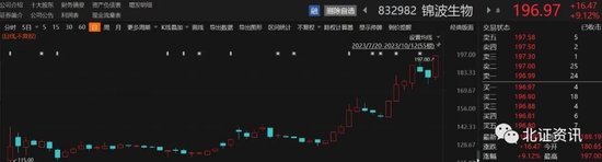 股价逼近200元！北交所今年最牛次新股，市值升至第二位