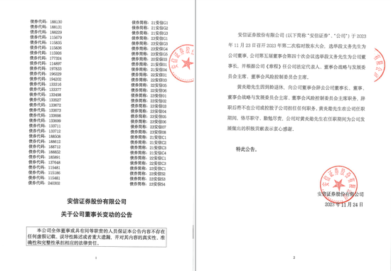 换帅！安信证券董事长再启航