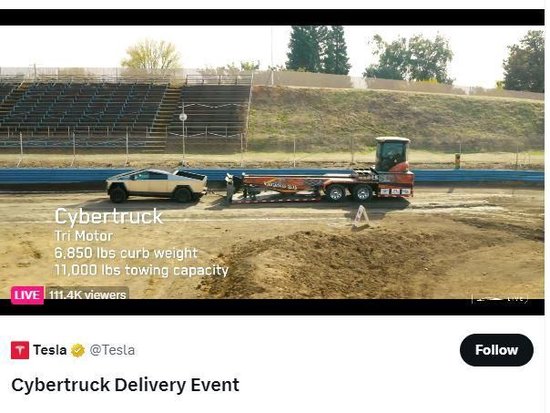特斯拉Cybertruck 8万至10万美元版本开始交付，更便宜款等到后年