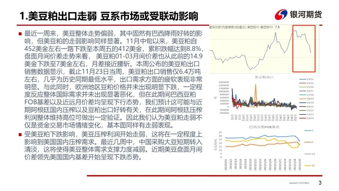 【粕类周报】美豆粕下行压力增加 南美天气迎来改善